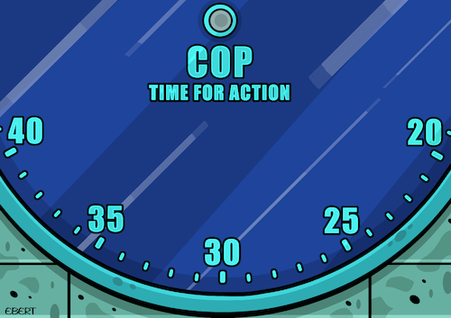 Cartoon: The COP clock (medium) by Enrico Bertuccioli tagged cop,climatechange,globalwarming,global,world,planet,earth,political,policy,exploitation,money,business,economy,greed,commerce,future,power,industrialization,welfare,richness,control,co2,pollution,carbon,environment,cop,climatechange,globalwarming,global,world,planet,earth,political,policy,evploitation,money,business,economy,greed,commerce,future,power,industrialization,welfare,richness,control,co2,pollution,carbon,environment