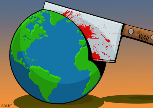 Cartoon: War cleaver (medium) by Enrico Bertuccioli tagged war,worldwar,bloodshed,massacre,destruction,devastation,butchery,bloodybutchery,victims,civilianvictims,military,armageddon,bloodbath,warcrisis,political,politicalcartoon,politicalcartoons,editorialcartoon,editorialcartoons,war,worldwar,bloodshed,massacre,destruction,devastation,butchery,bloodybutchery,victims,civilianvictims,military,armageddon,bloodbath,warcrisis,political,politicalcartoon,politicalcartoons,editorialcartoon,editorialcartoons