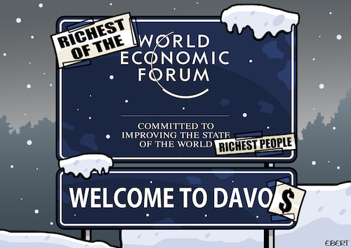 Cartoon: Welcome to Davos. (medium) by Enrico Bertuccioli tagged davos,meeting,lobby,economy,economic,financial,political,government,economiccrisis,money,business,richness,poorness,richandpoor,recession,inflation,globalization,davos,meeting,lobby,economy,economic,financial,political,government,economiccrisis,money,business,richness,poorness,richandpoor,recession,inflation,globalization