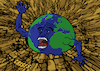 Cartoon: Into the hole (small) by Enrico Bertuccioli tagged world,planet,earth,crisis,war,terrorism,extremism,religiousextremism,climate,climatechange,globalwarming,humanbeings,welfare,progress,resources,exploitation,politicalcartoon,editorialcartoon