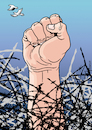 Cartoon: Resistance! (small) by Enrico Bertuccioli tagged resistance,opposition,freedom,democracy,fight,oppression,humanrights,civilrights,protest,political,politicalcartoon,politicalcartoons,editorialcartoon,editorialcartoons