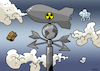 Cartoon: The nuclear weathervane (small) by Enrico Bertuccioli tagged nuclear,atomic,menace,threat,political,russia,ukraine,usa,northkorea,war,crisis,global,destruction,devastation,fallout,safety,security,humanbeings,humankind,life,death,world,armageddon