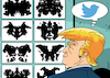 Cartoon: Trump psychological test (small) by Enrico Bertuccioli tagged trump,potus,usa,government,twitter,political,psychology,psichiatry,mental,disease,test,obsession,addiction,health,disorder,ego,narcissism,personality,egocentric,egocentrism,authoritarianism,democracy,conservatism,republican,gop,media,social,society,communication,propaganda