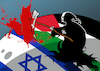 Cartoon: Two state solution (small) by Enrico Bertuccioli tagged israel palestine gaza gazastripmiddleeast hamasisraelwar israelpalestinecrisis politicalcartoon editorialcartoon terrorismpeace war muslims jews antisemitism islamophobia