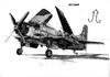 Cartoon: Douglas A-1 Skyraider! (small) by Teruo Arima tagged aircraft,america,douglas,airplane,war,attacker,kawaii