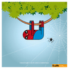 Cartoon: Spider Bradi Pit (small) by Giuseppe Scapigliati tagged bradi,pit,bradipo,sloth,lentezza,amore,spiderman