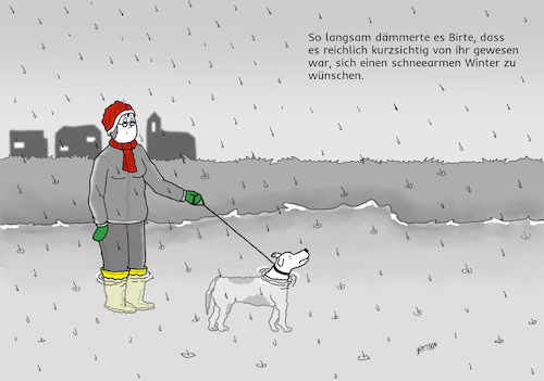 Cartoon: Schneearm (medium) by Birtoon tagged winter,schnee