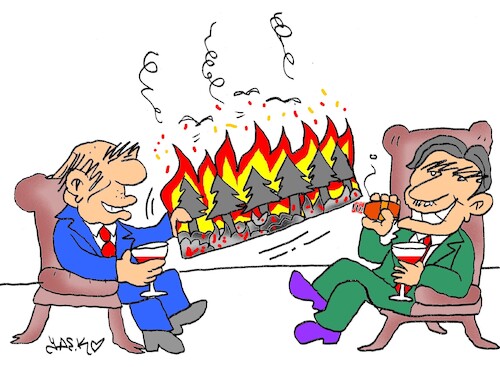 Cartoon: accomplices (medium) by yasar kemal turan tagged accomplices