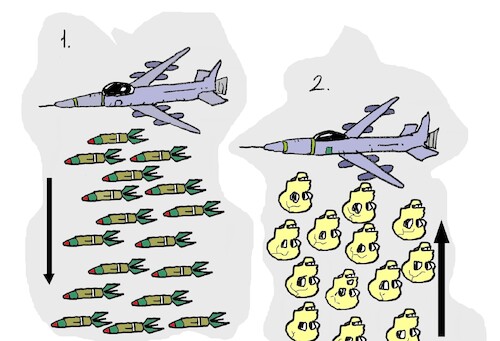 Cartoon: action reaction (medium) by yasar kemal turan tagged action,reaction