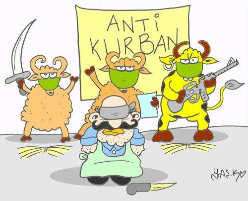 Cartoon: anti-victim (medium) by yasar kemal turan tagged anti,victim