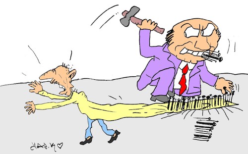 Cartoon: barcode (medium) by yasar kemal turan tagged barcode