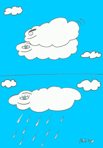 Cartoon: birth (medium) by yasar kemal turan tagged cloud,love,male,women,birth
