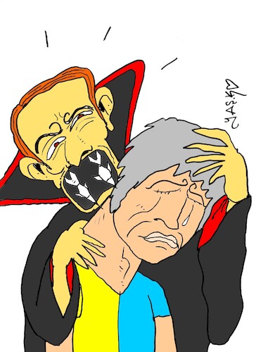Cartoon: bite (medium) by yasar kemal turan tagged bite
