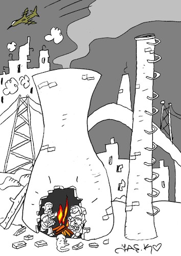 Cartoon: chernobyl (medium) by yasar kemal turan tagged chernobyl