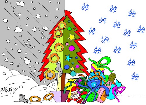 Cartoon: cruel lives (medium) by yasar kemal turan tagged cruel,lives