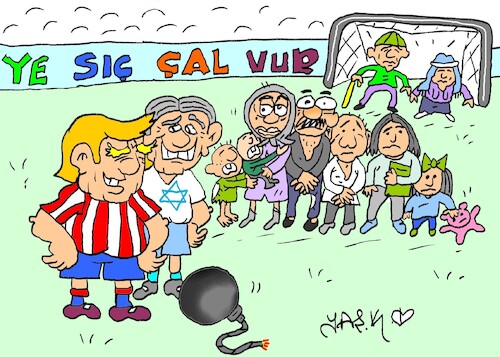 Cartoon: defense (medium) by yasar kemal turan tagged defense
