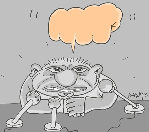 Cartoon: discourse (medium) by yasar kemal turan tagged discourse