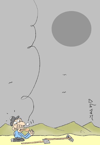 Cartoon: drought (medium) by yasar kemal turan tagged drought