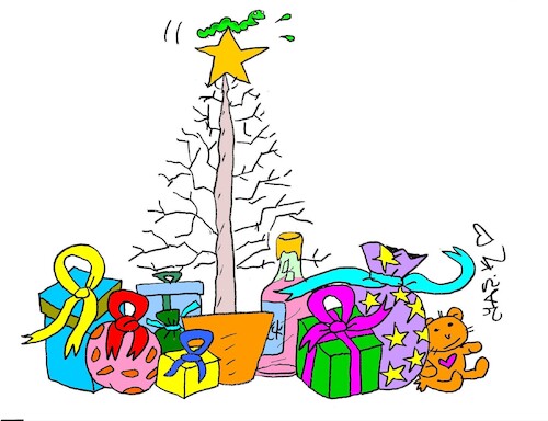 Cartoon: endless night (medium) by yasar kemal turan tagged endless,night