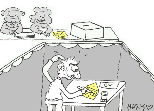 Cartoon: envelope home (medium) by yasar kemal turan tagged envelope,home