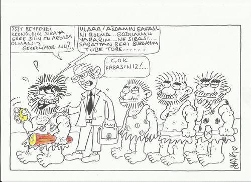 Cartoon: first human (medium) by yasar kemal turan tagged human,first