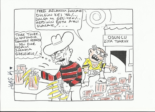 Cartoon: fredi (medium) by yasar kemal turan tagged fredi