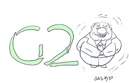 Cartoon: G 20 (medium) by yasar kemal turan tagged 20