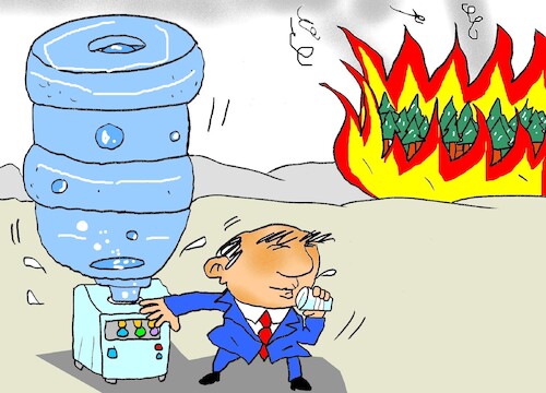 Cartoon: Great Collapse (medium) by yasar kemal turan tagged great,collapse