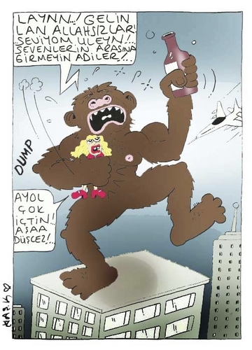 Cartoon: kink Konk (medium) by yasar kemal turan tagged konk,kink