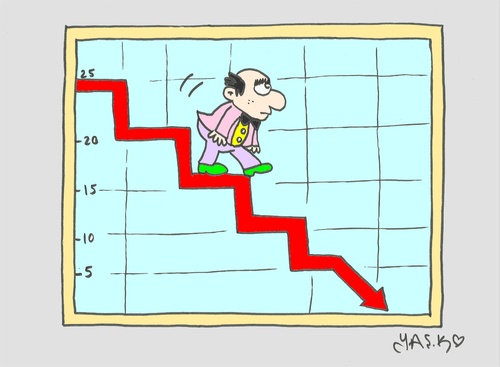 Cartoon: landing (medium) by yasar kemal turan tagged landing,crisis,economy
