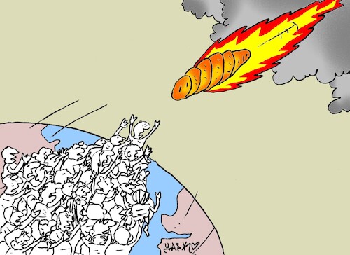 Cartoon: last multiplication (medium) by yasar kemal turan tagged last,multiplication