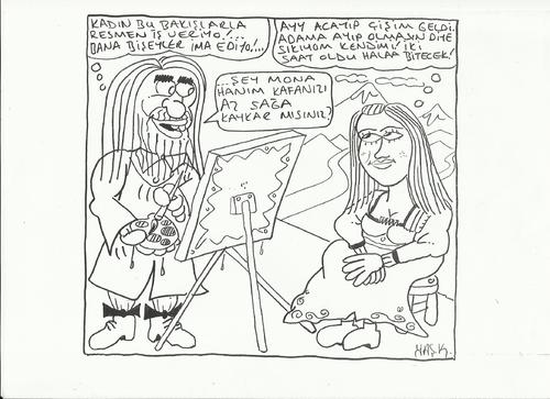 Cartoon: leonardo vinci (medium) by yasar kemal turan tagged vinci,leonardo