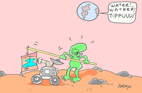 Cartoon: Mars (medium) by yasar kemal turan tagged mars