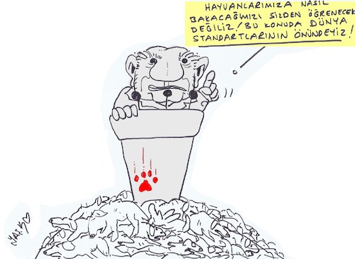 Cartoon: massacre (medium) by yasar kemal turan tagged massacre