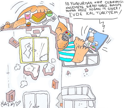 Cartoon: obez (medium) by yasar kemal turan tagged obez