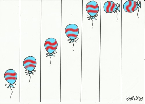 Cartoon: paper-border (medium) by yasar kemal turan tagged a4,balloon,drawing,border,paper