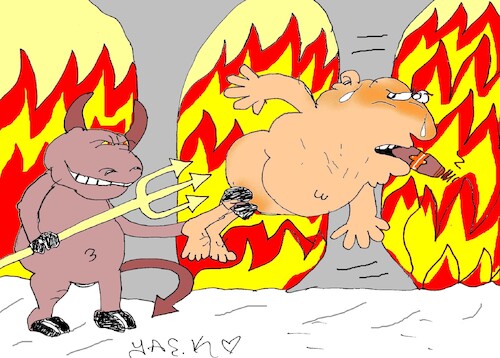 Cartoon: ready fire (medium) by yasar kemal turan tagged ready,fire