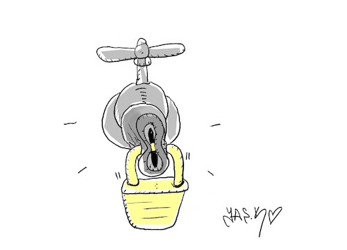 Cartoon: right to water (medium) by yasar kemal turan tagged right,to,water