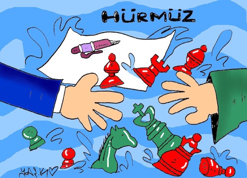 Cartoon: SEA BLACK (medium) by yasar kemal turan tagged sea,black