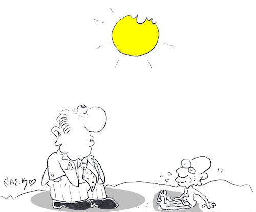 Cartoon: some sun (medium) by yasar kemal turan tagged some,sun
