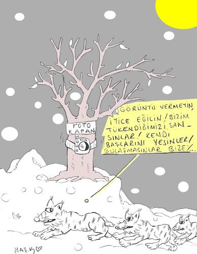 Cartoon: stay away from human (medium) by yasar kemal turan tagged stay,away,from,human