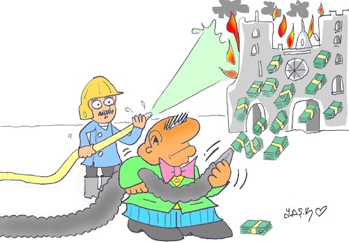 Cartoon: strength of money (medium) by yasar kemal turan tagged strength,of,money
