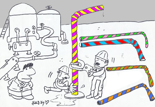 Cartoon: sweet pipettes (medium) by yasar kemal turan tagged sweet,pipettes