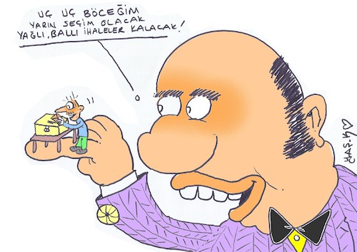 Cartoon: mikro (medium) by yasar kemal turan tagged the,capitalist,system,mikro