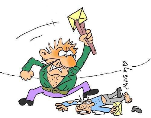 Cartoon: the new ax fascist (medium) by yasar kemal turan tagged the,new,ax,fascist