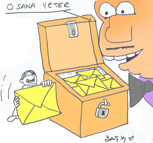 Cartoon: trick (medium) by yasar kemal turan tagged trick
