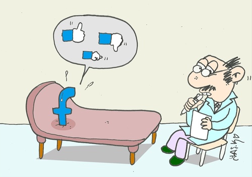 Cartoon: Trinity (medium) by yasar kemal turan tagged psychology,love,facebook,dilemma,trinity,psychiatry
