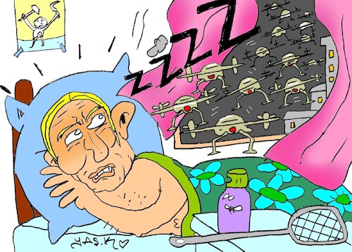 Cartoon: Uninvited Guests (medium) by yasar kemal turan tagged uninvited,guests