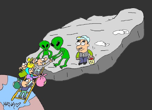 Cartoon: universal transfer (medium) by yasar kemal turan tagged universal,transfer