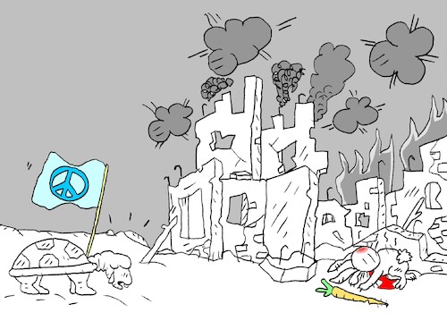 Cartoon: War comes with its bad legacy (medium) by yasar kemal turan tagged war,comes,with,its,bad,legacy